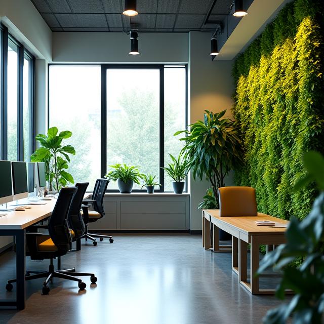 Biophilic office plant design Singapore